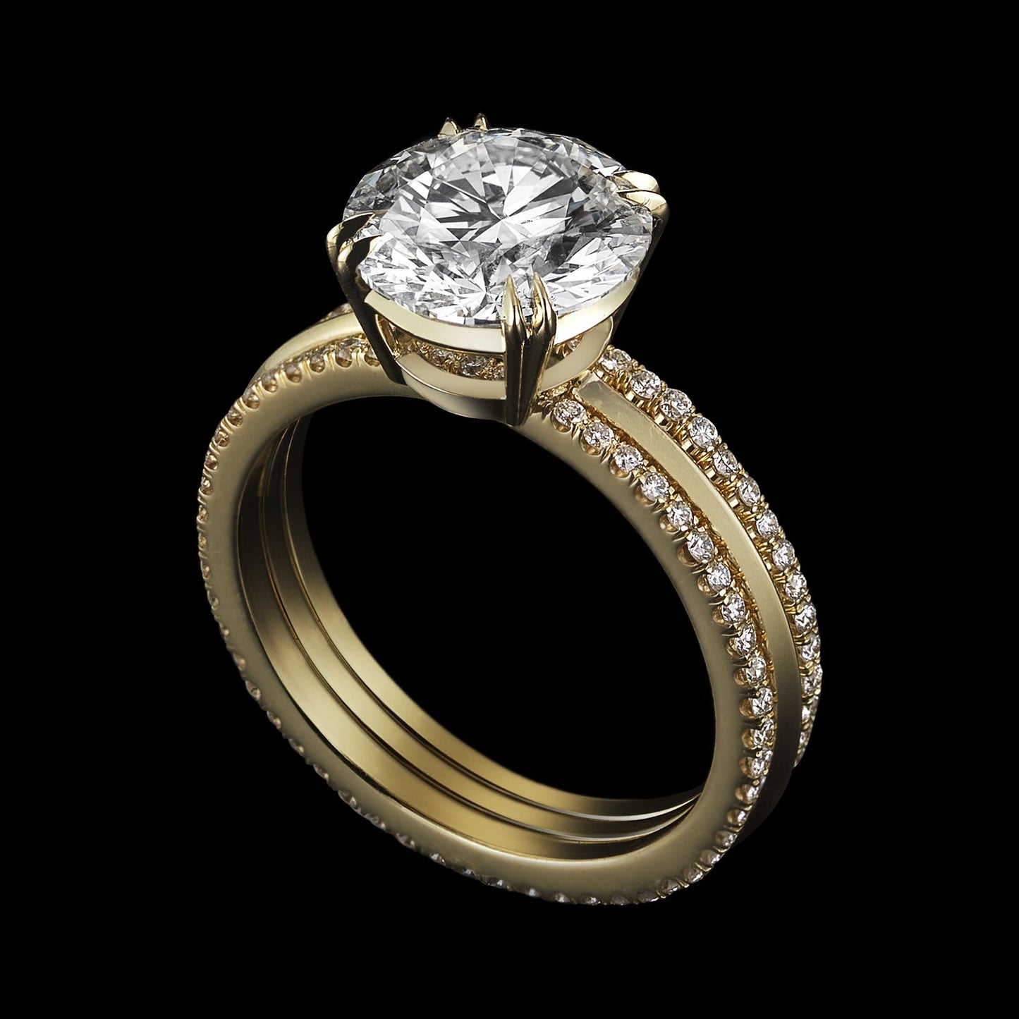 
                  
                    Brilliant-Cut Diamond & Yellow Gold Three Ring Sets - Alexandra Mor online
                  
                