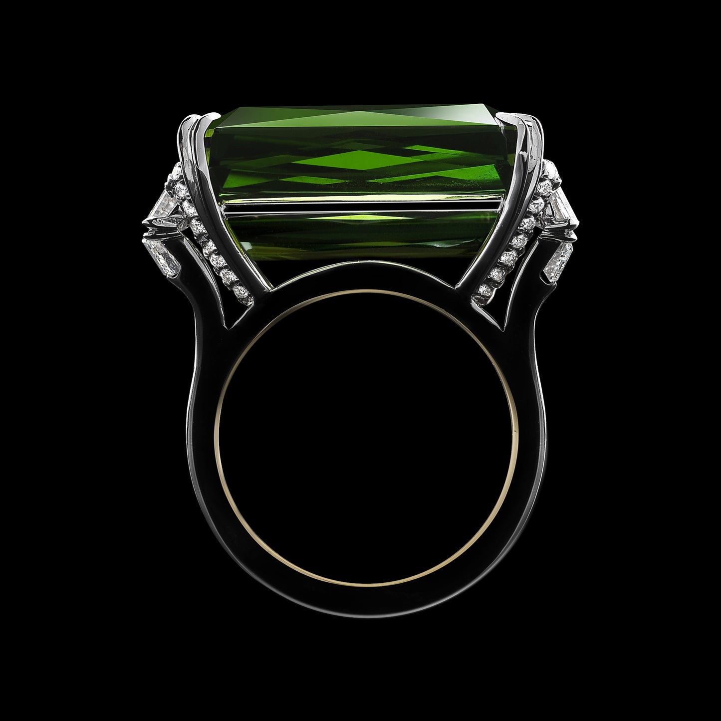 
                  
                    Demi Moore As Seen Wearing Emerald-Cut Green Tourmaline & Diamond Ring - Alexandra Mor online
                  
                