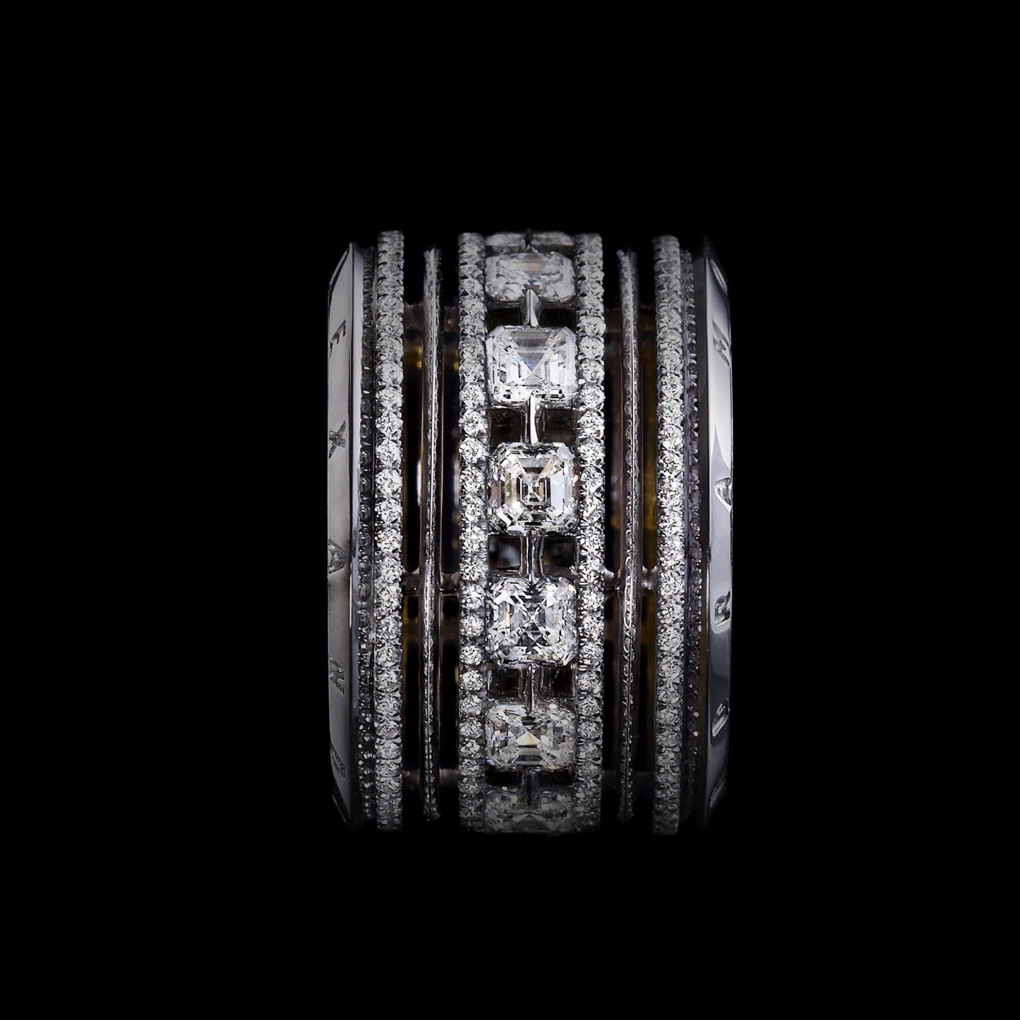 
                  
                    Danati Gurira As Seen Wearing Asscher-Cut Diamond Wide Eternity Band - Alexandra Mor online
                  
                