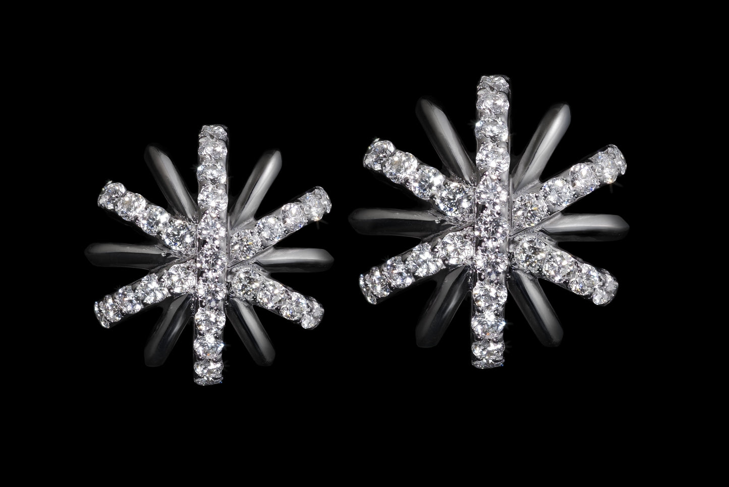 
                  
                    Large Platinum Diamond Snowflake Earrings - Alexandra Mor online
                  
                