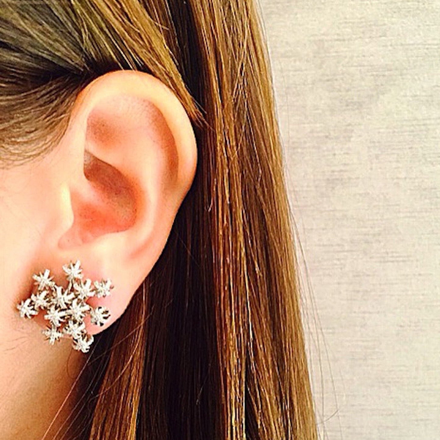 Signature Snowflake Dome Cluster Earrings - Alexandra Mor online
