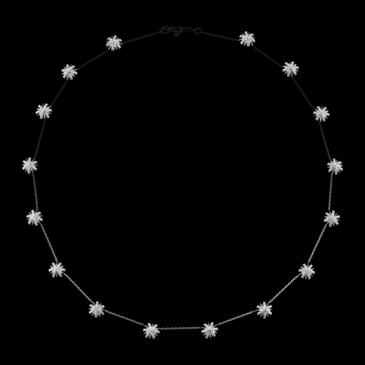 Platinum Snowflake Elements Chain - Alexandra Mor online