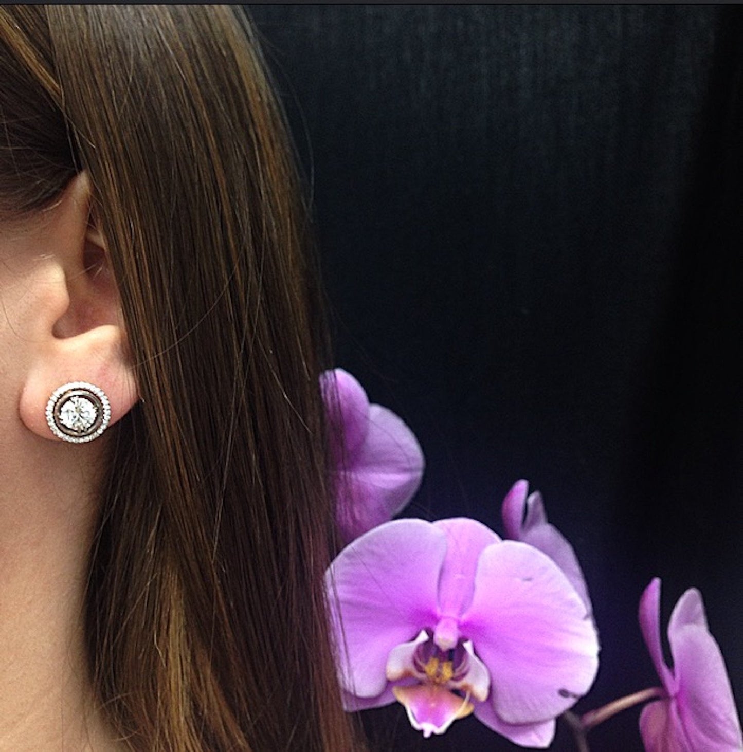 
                  
                    Lucy Hale As Seen Wearing Round Diamond Studs with Diamond Earring Jackets - Alexandra Mor online
                  
                