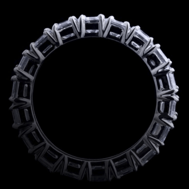 
                  
                    Asscher-Cut Diamond Eternity Band - Alexandra Mor online
                  
                