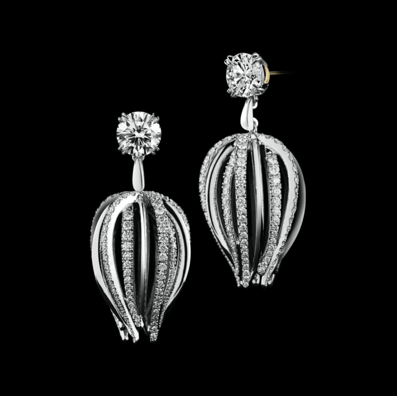 
                  
                    Curved Diamond Petite Earrings - Alexandra Mor online
                  
                