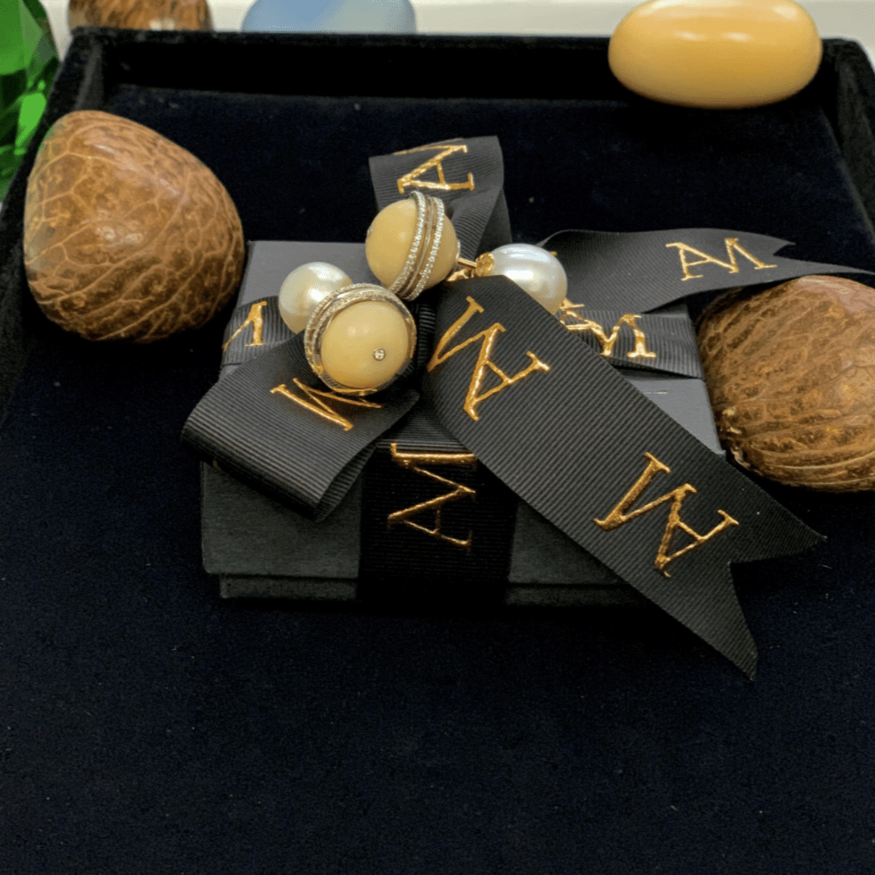 
                  
                    Double Sided Tribal Studs & South Sea Artisanal Farm Pearls & Tagua - Alexandra Mor online
                  
                