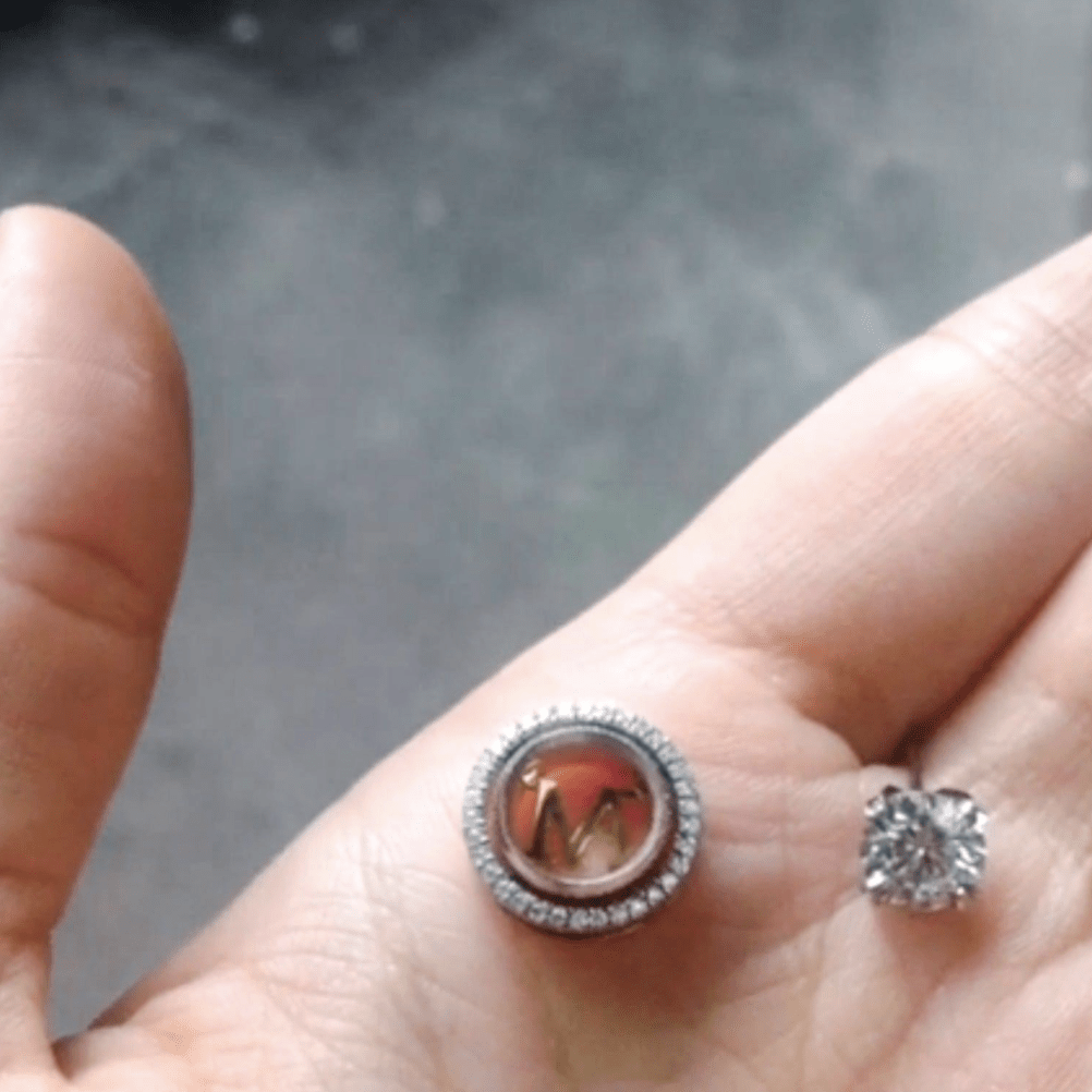 
                  
                    Round Diamond Studs with Diamond Earring Jackets - Alexandra Mor online
                  
                