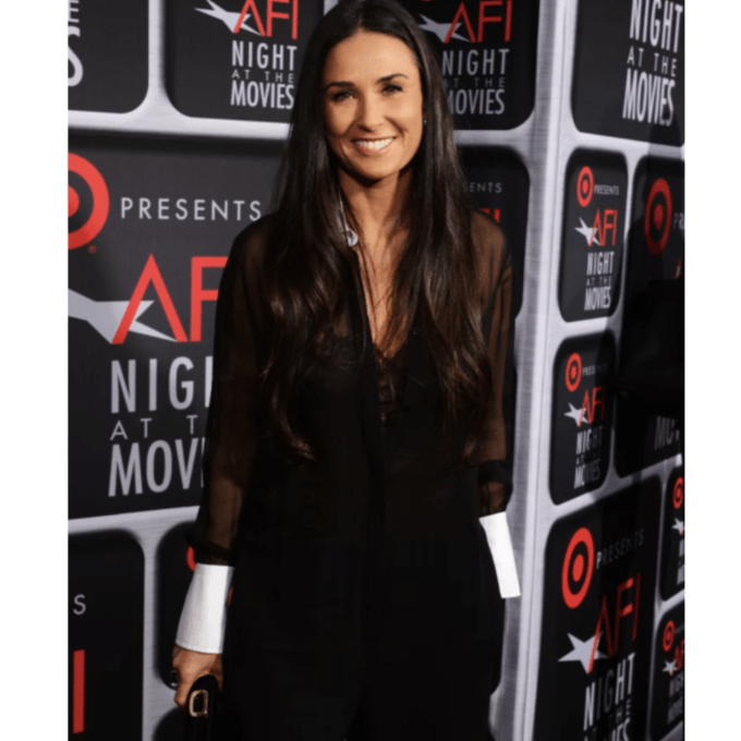 Demi Moore As Seen Wearing Emerald-Cut Green Tourmaline & Diamond Ring - Alexandra Mor online